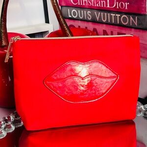 Lancome Red Lip Design Cosmetic Bag